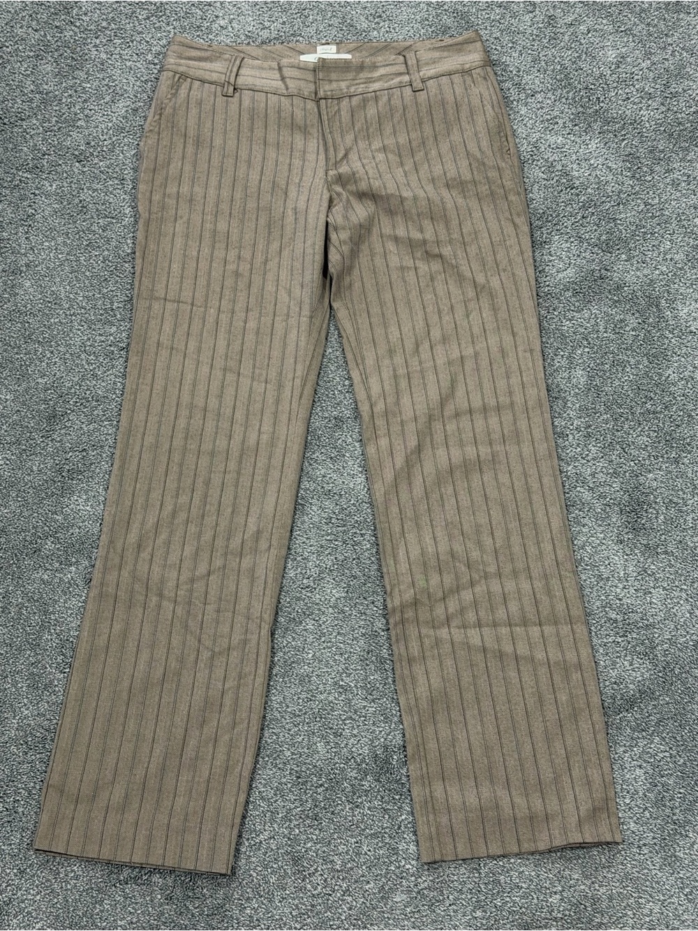 Old Navy Brown Pinstripe Dress Pants
